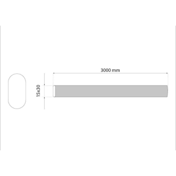 Drążek do szafy MN-101 150cm chrom G2, ATM